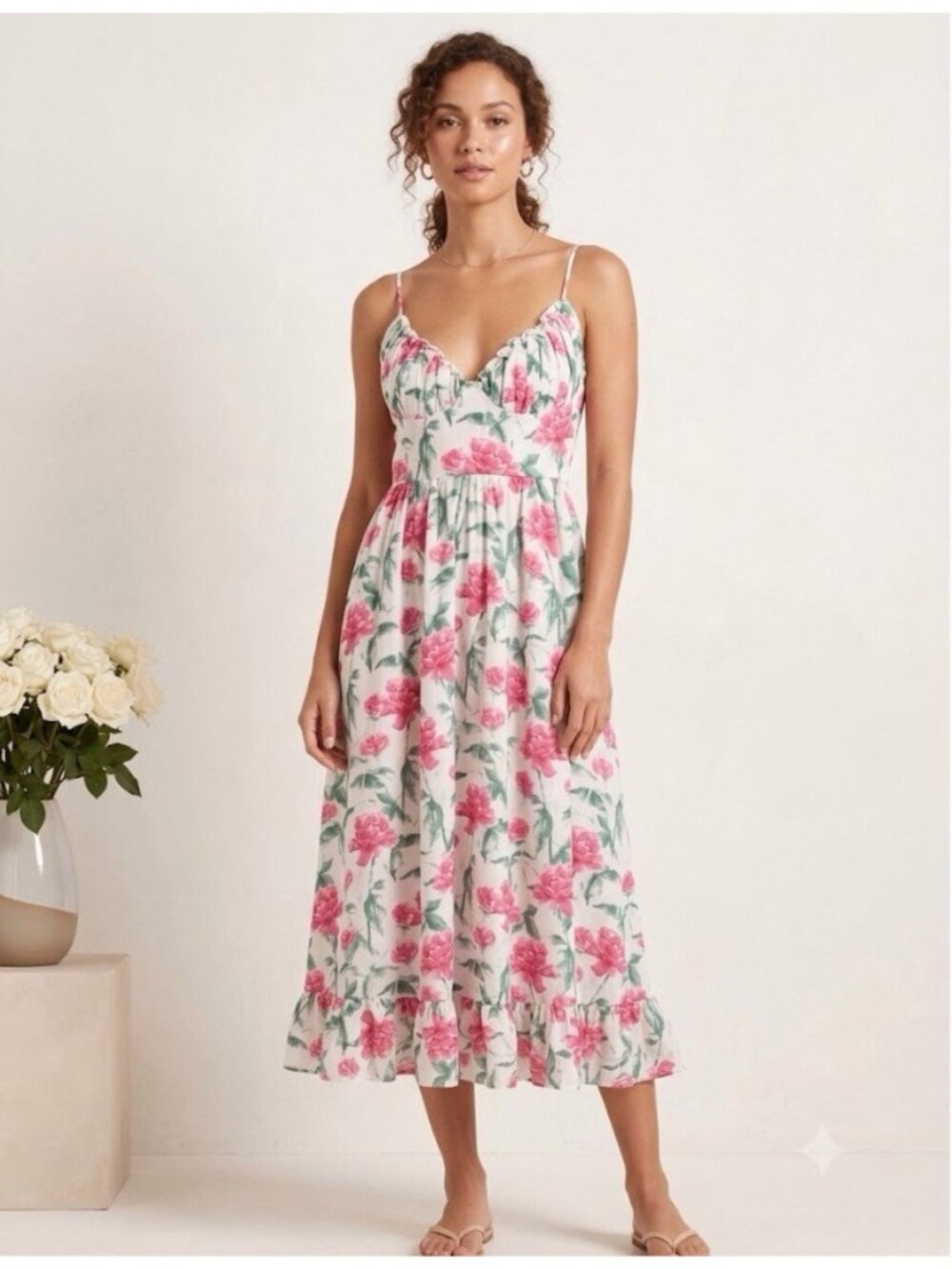 Amellia Floral Dress Maxi Size M Boho
